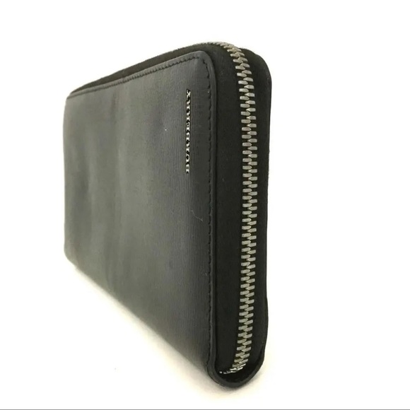 BURBERRY Logo Leather Zip Around Long Wallet /6Q0083 - Picture 2 of 8